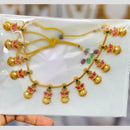 Manisha Jewellery Shine Bright Gold Plated Pota Stone Necklace Set