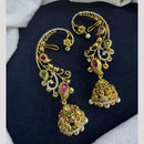 Manisha Jewellery Elegant Gold Plated Pota Stone And Austrian Jhumki Earrings