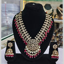 Manisha Jewellery Royal Gold Plated Kundan with Beads Necklace Set -Party Wear Jewellery
