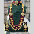 Manisha Jewellery Premium Designer Kundan with Pearl Double Necklace Set
