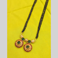 Manisha Jewellery Modern Minimalist Mangalsutra – Stylish Black Beads Necklace