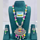 Manisha Navratri Special Oxidised Silver Necklace Set – Ethnic Jewellery