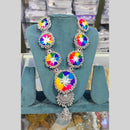 Manisha Oxidised Tribal Necklace Set with Colourful Thread Work for Garba Nights