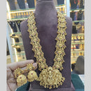 Manisha Temple Jewellery Set with Goddess Motif Ethnic Long Necklace with Earrings
