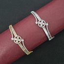 Manisha Jewellery Gold Plated Openable Bracelet with Sparkling Austrian Stones
