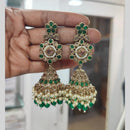 Manisha Jewellery Elegant Pota Stone And Austrian Jhumki Earrings