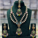 Manisha Jewellery Royal Glow Pota Stone And Pearl Necklace Set