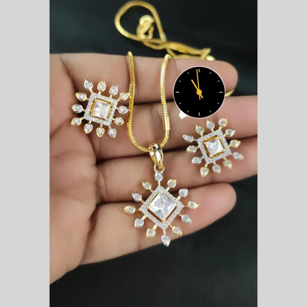 Manisha Jewellery AD Chain Pendant Set for Everyday Elegance