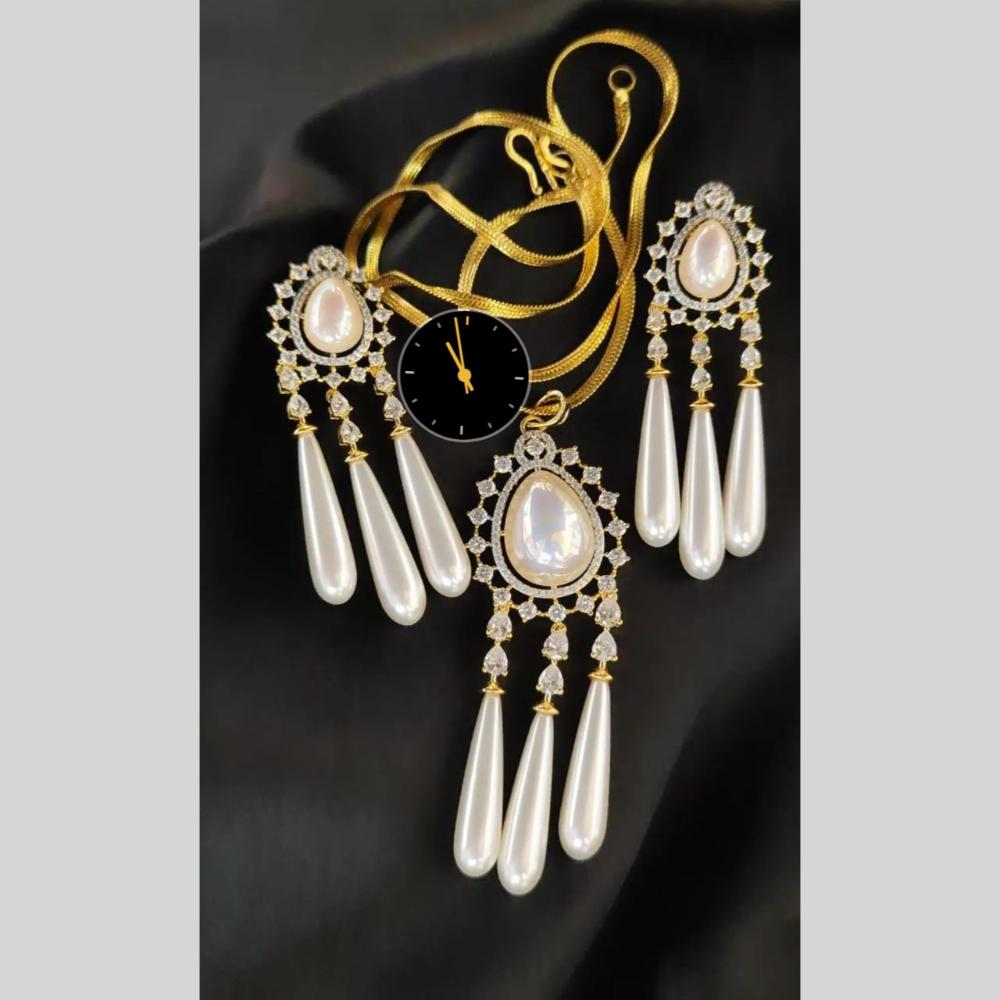 Manisha Jewellery AD Chain Pendant Set for Everyday Elegance