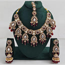 Manisha Jewellery Kundan And Pearl  beads Necklace Set