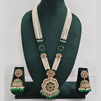Manisha Jewellery Pearl And Crystal Stone Long Necklace Set