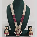 Manisha Jewellery Pearl And Kundan Stone Long Necklace Set