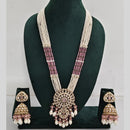 Manisha Jewellery Pearl And Kundan Stone Long Necklace Set