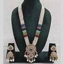 Manisha Jewellery Pearl And Kundan Stone Long Necklace Set