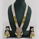 Manisha Jewellery Pearl And Kundan Stone Long Necklace Set