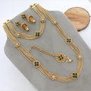 Manisha Jewellery Premium Kundan And Pearl Double Necklace Set