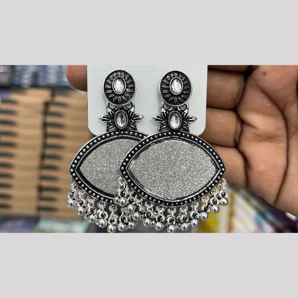Manisha Jewellery  Stylish Oxidised  Plated Dangler Earrings For Everyday Glam