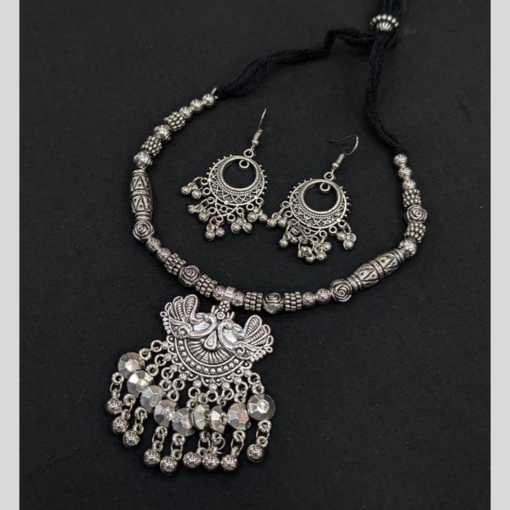 Manisha Jewellery  Garba Special Oxidised Necklace Set