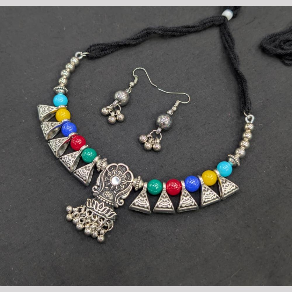 Manisha Jewellery Oxidised Necklace Set Perfect For Indo Western Looks