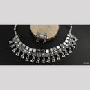 Manisha Jewellery For Ethnic Glam Oxidised Plated Mirror Stone Necklace Set 
