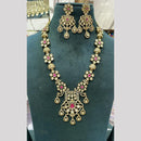 Manisha Jewellery Pota And Austrain Stone Long Necklace Set Causal Glam With A Touch Of Sparkle  