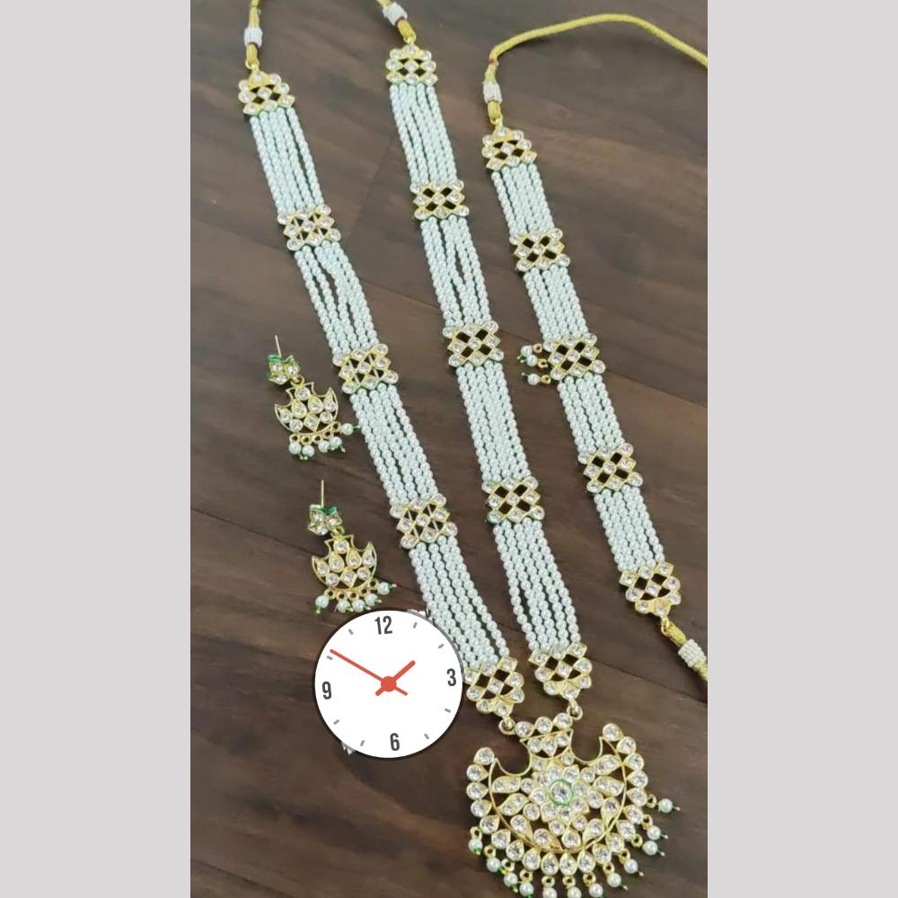 Manisha Jewellery  Elegant Crystal Stone And Pearl Matching  Set Perfect For Festive Events And Gifting 