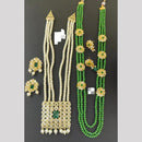 Manisha Jewellery Crystal Stone And Pearl Combo Set Perfect Gift  For Special Moments 
