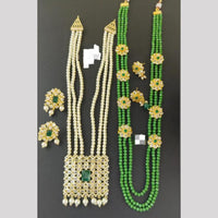 Manisha Jewellery Crystal Stone And Pearl Combo Set Perfect Gift  For Special Moments 