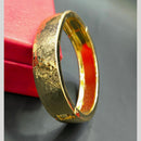 Manisha Jewellery Classic Hammered Texture Gold-Plated Openable Bangle