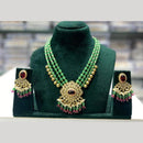 Manisha Jewellery Royal Kundan And Pearl Multi Layer Necklace Set Perfect for Weddings