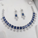 Manisha Jewellery Luxury American Diamond Necklace Set For PartY & Reception Wear