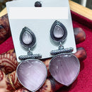 Manisha Jewellery Ethnic Pota Stone Oxidised Dangler Earrings