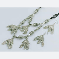 Manisha Jewellery Ethnic Oxidised Leaf Design Necklace Set