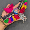 Manisha Jewellery Ethnic Oxidised Mirror Necklace Set