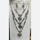 Manisha Jewellery Ethnic Charm Oxidised Necklace Set