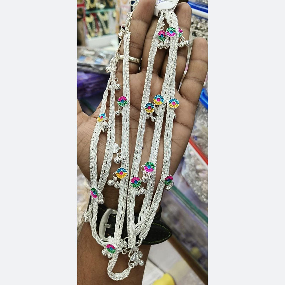 Manisha Jewellery Ethnic Sparkle Oxidised Payal