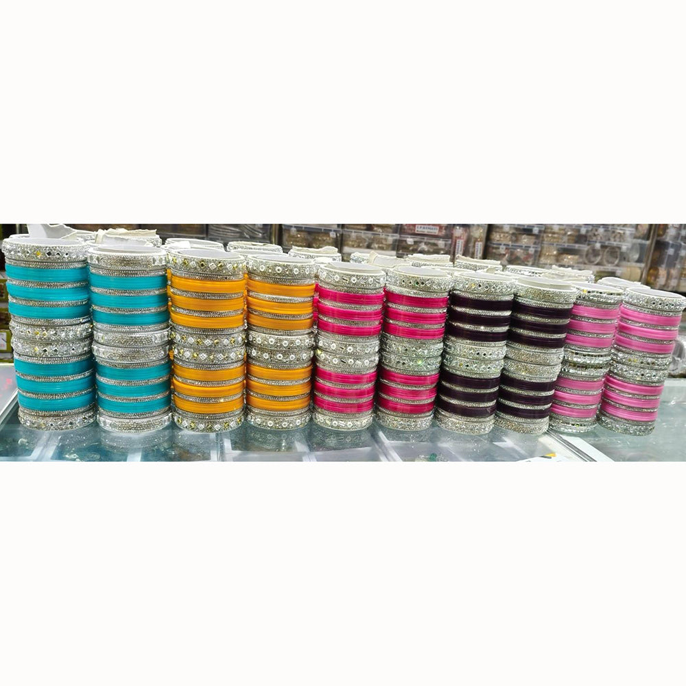 Manisha Jewellery Trendy Velvet Bangles Set Jewellery for Weddings & Special Occasions