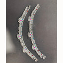 Manisha Jewellery Classic Silver Plated Traditional Payal with Engraved Design for Women & Girls