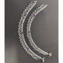 Manisha Jewellery Classic Silver Plated Traditional Payal with Engraved Design for Women & Girls