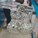 Manisha Jewellery Designer Oxidised Mirror Jhumki Earrings For Navratri And Garba Night