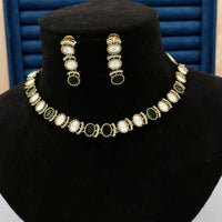 Manisha Jewellery Elegant American Diamond Pendent Chain Necklace Set