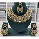 Manisha Jewellery Styled to Shine Crystal Stone And Beads Elegant  Necklace Set