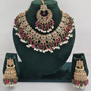 Manisha Jewellery Styled to Shine Crystal Stone And Beads Elegant  Necklace Set