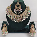 Manisha Jewellery Styled to Shine Crystal Stone And Beads Elegant  Necklace Set