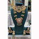 Manisha Jewellery Traditional Pota And Pearl Necklace Combo Set Perfet For Wedding