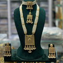 Manisha Jewellery Traditional Pota And Pearl Necklace Combo Set Perfet For Wedding