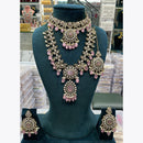 Manisha Jewellery Traditional Pota And Pearl Necklace Combo Set Perfet For Wedding