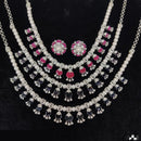 Manisha Jewellery Radiant American Diamond Necklace Set For Special Occassions