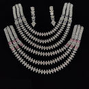Manisha Jewellery Radiant American Diamond Necklace Set For Special Occassions
