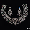 Manisha Jewellery Radiant American Diamond Necklace Set For Special Occassions